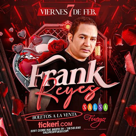 Frank Reyes En Concierto | Viernes 7 de Febrero, Salsa Con Fuego, The ...