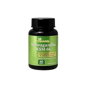 Vihang Ashwagandha KSM-66 Tablets | Pure Root Extract | Stress ...