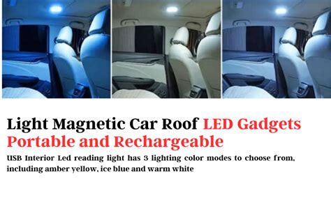 ACLIX Car Roof LED Light Car Backseat Reading LED Light Wireless ...