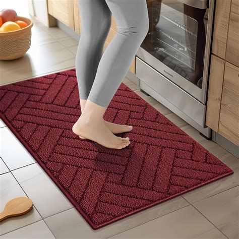 Amazon.com: Farmlyn Creek Slip-Resistant Kitchen Floor Mat, Half Round ...