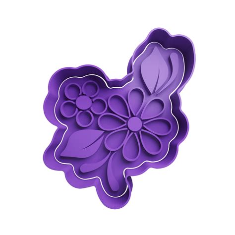 Flowers Cookie Cutter STL - STL Cookie Cutters – Over 35,000 Designs To ...
