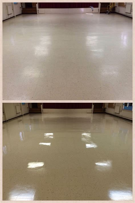 Floor strip and wax before and after. | Flooring, Hardwood floors ...