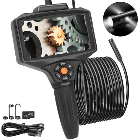 VEVOR Triple Lens Borescope 5in IPS Screen Inspection Camera with ...