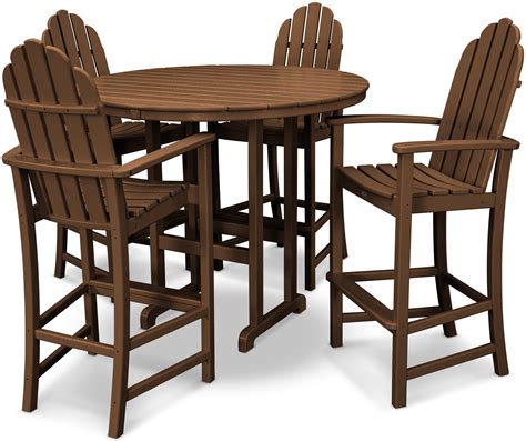 Trex Outdoor Furniture Cape Cod Bar Set, Charcoal Black | Recycled ...