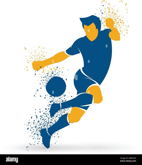 Simple Football Players Clipart