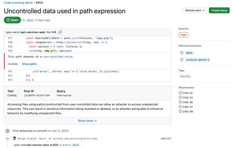 Image result for Code Scanning Alerts Pull Request