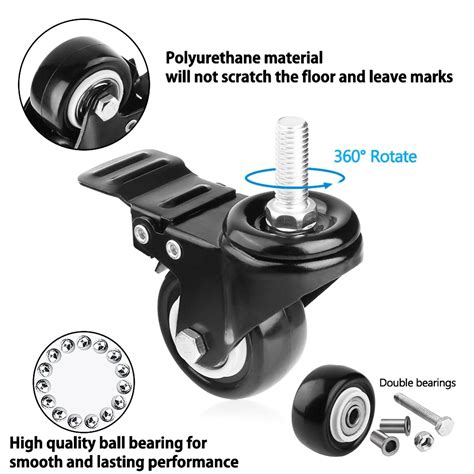 Casters,Saim Shopping Cart Wheel Trolley Brake | Ubuy India