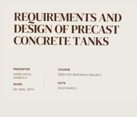 Design And Comparative Assessment Of Precast Concrete Tanks | CEPT ...