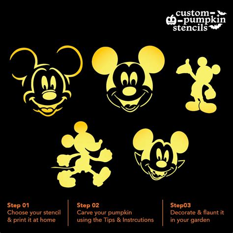 Mickey Mouse Pumpkin Carving Patterns DIY Mickey Mouse Pumpkin From
