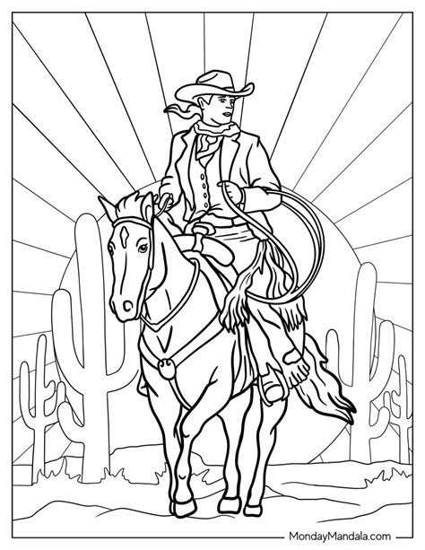Coloring Pages Of Cowboy Clothing