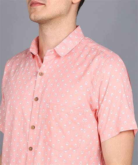 BLOCKS OF INDIA Cotton Hand Block Print Half Sleeves Summer Shirt for ...