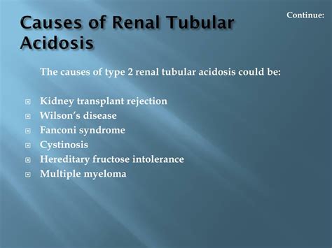 PPT - Renal Tubular Acidosis: Causes, Symptoms, Daignosis, Prevention ...