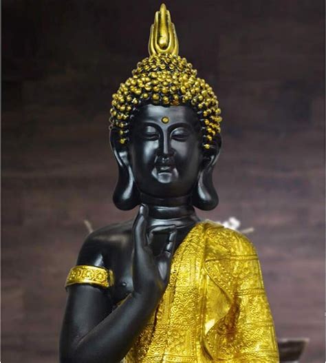 Buy WANGYY Buddha Statue Garden Yard Art Figurine Ornaments, Polyresin ...