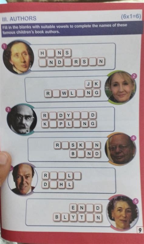 fill in the blanks with the suitable vowels to complete the name of the ...