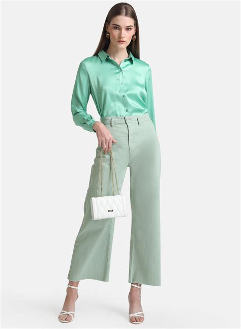 Buy Satin Classic Shirt 124234CREAMXS – KAZO
