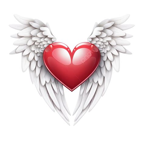 Love Heart With Angel Wings Heart With Angel Wings Emoji | AI Emoji