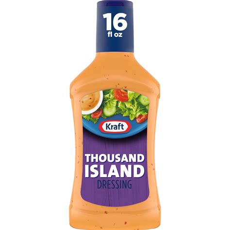 Kraft Thousand Island Salad Dressing, 16 fl oz Bottle - Walmart.com