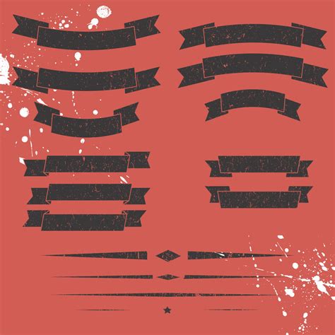 Set Of Vector Retro Ribbons, Labels, Stickers Free Stock Vector Graphic ...