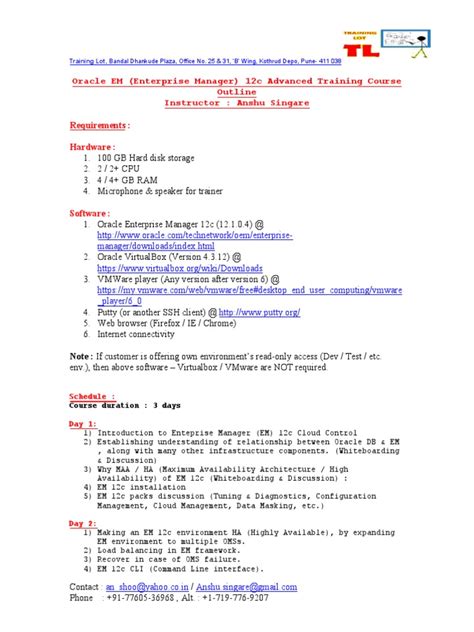Oracle 12C Training 的图像结果