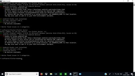 Flutter SDK Path in Android Studio 的图像结果