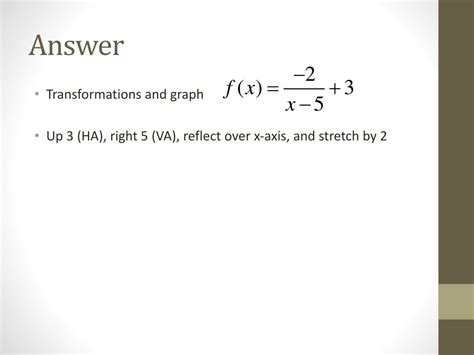 Graphing Rational Functions with Transformation 的图像结果