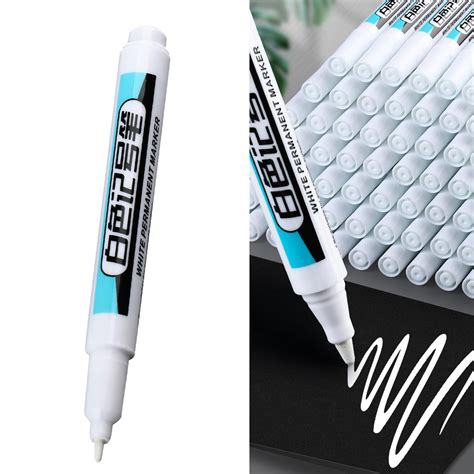Multipurpose White Markers Paint Pen Carpenter DIY Crafts Marking Tool ...
