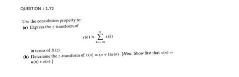 Image result for Convolution Z Transform