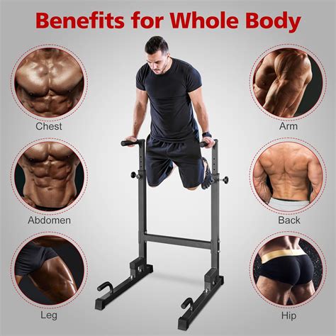 AOKUNG Dip Stand parallel bars, 550 lb capacity heavy-duty India | Ubuy