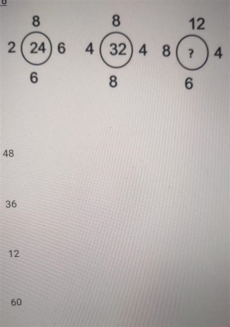 options 48,36,12,60 - Brainly.in
