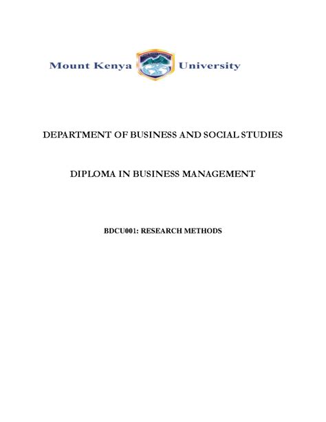 BBA Sem 4 - Research Methodology - BBA Semester 4 Research Methodology ...