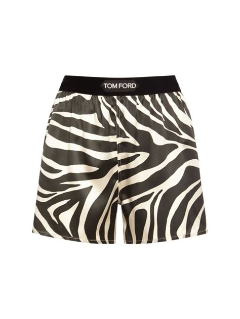 Printed silk satin boxers - Tom Ford - Women | Luisaviaroma