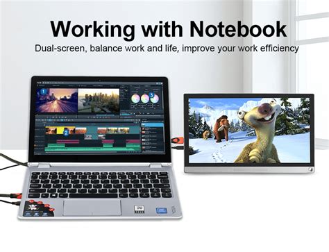 15.6inch Universal Portable Touch Monitor, 1920×1080 Full HD, IPS, HDMI ...