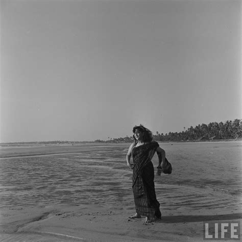 Nalini Jaywant (Hindi Movie Star) Sea Beach Photoshoot - 1951 - Old ...