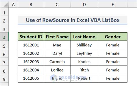 Image result for VBA Repeating ListBox Control