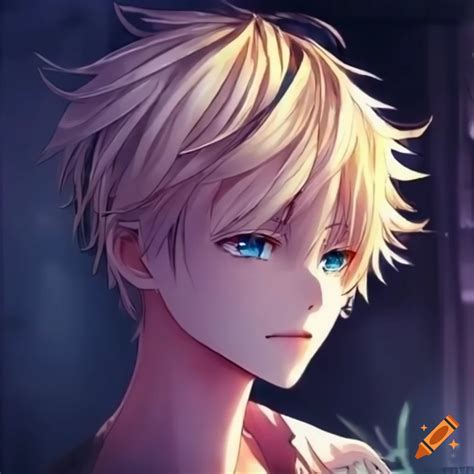 Anime blonde boy on Craiyon