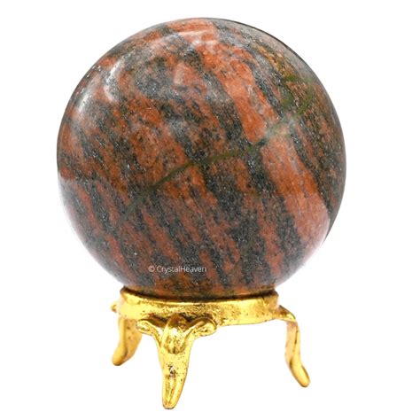 Unakite Sphere - Premium Crystal Sphere - Crystal Heaven