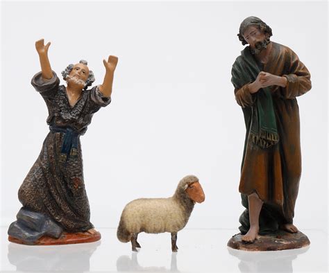 Images for 2663579. SPANISH SCHOOL, 20TH CENTURY. Shepherds and sheep ...