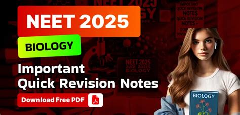 NEET 2025 Biology Short Notes – Chapter-Wise Revision, Download Free PDFs