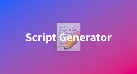 Image result for Scratch Script Generator
