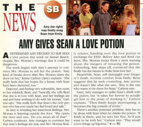 Sunset Beach-Amy Gives Sean A Love Potion