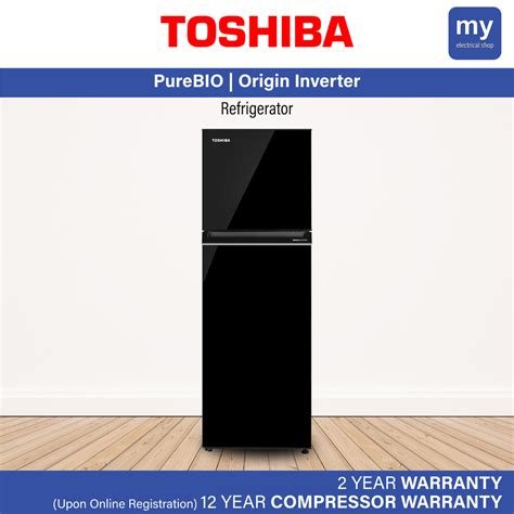 Toshiba 310 Liter Origin Inverter 2-Doors Refrigerator GR-RT320WE-PMY(UK) | Shopee Malaysia