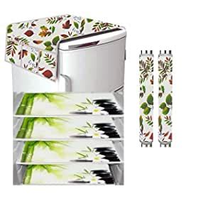 Sona Fridge Combo Refrigerator Fridge Top Cover (White Leaf), 2 Fridge ...