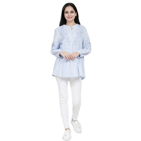 Blue embroidered Cotton – Mukul