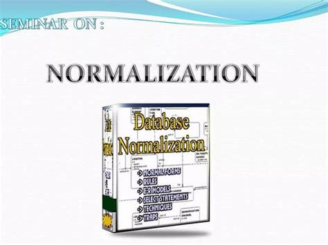 How to Normalise Database 的图像结果