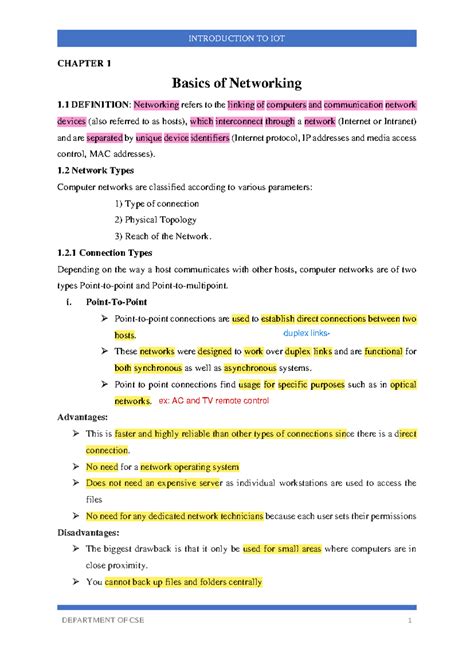 Notes-M-01(neha) - CHAPTER 1 Basics of Networking 1 DEFINITION ...