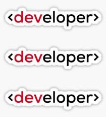 Image result for Developer Stickers
