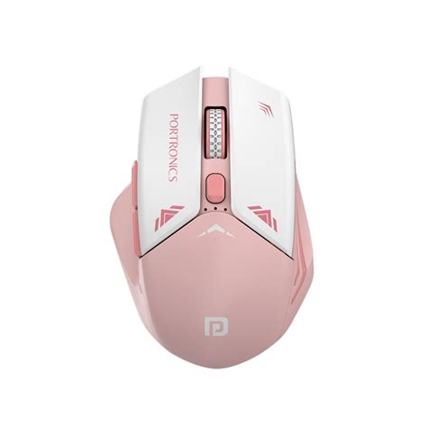 Portronics Vader Pro Wireless Gaming Mouse, Cherry Pink