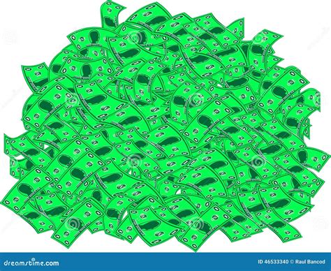 Pile Of Cash Or Money (vector) Stock Illustration - Image: 46533340