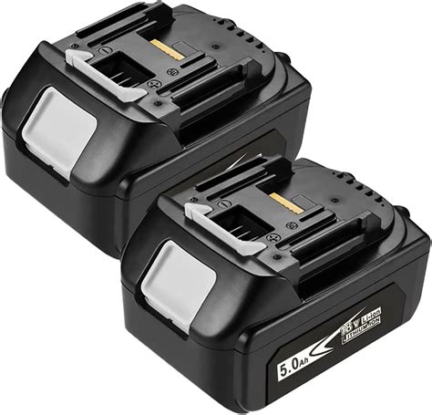2 Pack Upgraded 5.0Ah 18V BL1850B Battery Replace for Makita 18V ...