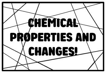 CHEMICAL PROPERTIES AND CHANGES! Grade 7 And 8 Science Coloring Pages ...